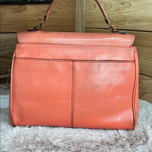 Patricia Nash Coral Embossed Leather Satchel - Picture 2 of 15